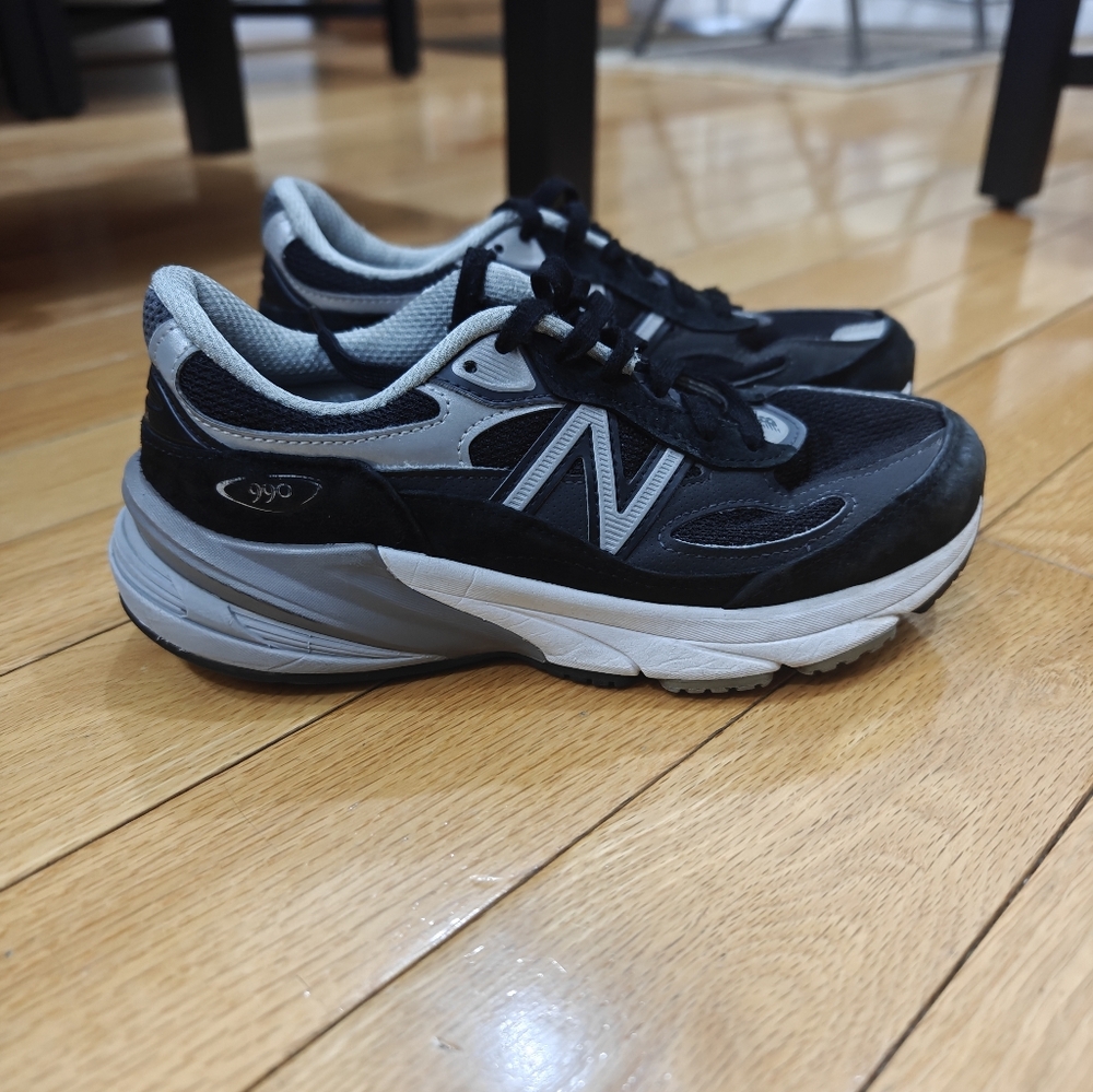 New Balance Womens 990 V6 W990BK6 Black Running Shoes Sneakers Size 6.5 D